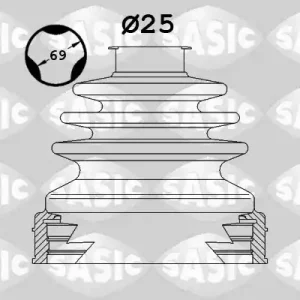 Aandrijfashoes Sasic 1906090 Nieuw