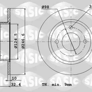 Alleen Vandaag Remschijven Sasic 2004285J