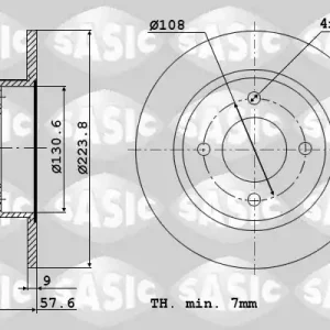 Professioneel Remschijven Sasic 2004286J
