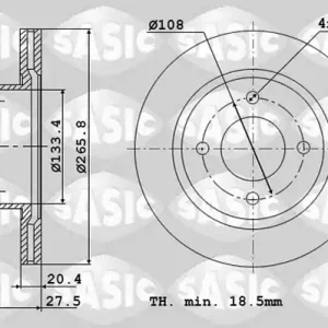 Beste Prijs Remschijven Sasic 2464974J