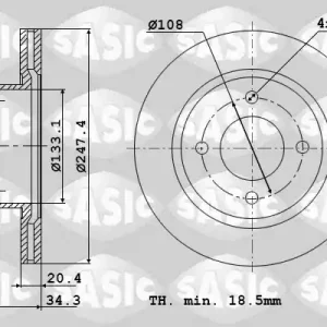 Korting Remschijven Sasic 2464A74J