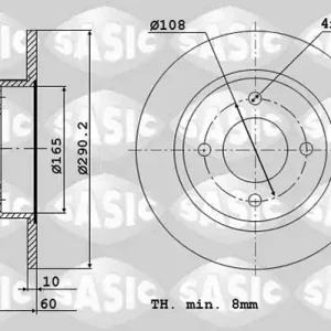 Remschijven Sasic 2464T64J Dagaanbieding