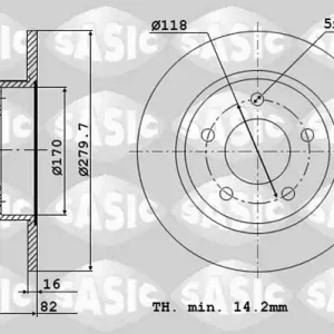 Remschijven Sasic 2464Y94J Direct Beschikbaar