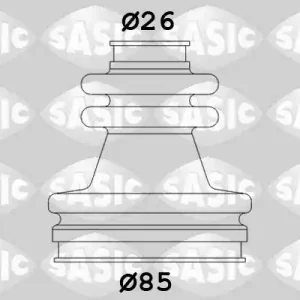 Origineel Aandrijfashoes Sasic 2873723