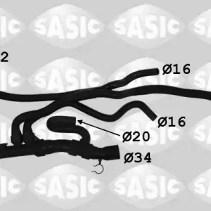 Radiateurslang Sasic 3404201 Ambachtelijk