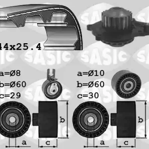 Must-Have Distributieriem kit inclusief waterpomp Sasic 3900009