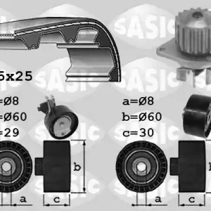 Distributieriem kit inclusief waterpomp Sasic 3900032 Nu Kopen