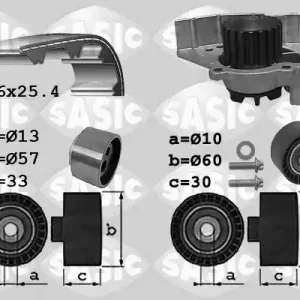 Nu Kopen Distributieriem kit inclusief waterpomp Sasic 3900033
