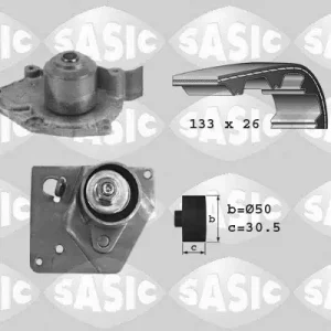 Authentiek Distributieriem kit inclusief waterpomp Sasic 3904004
