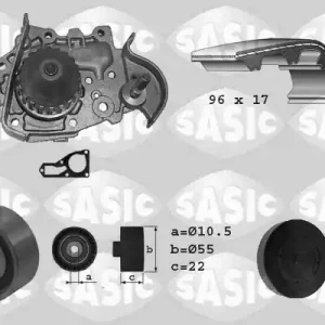 Professioneel Distributieriem kit inclusief waterpomp Sasic 3904005