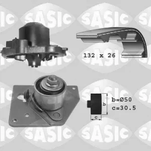 Koopje Distributieriem kit inclusief waterpomp Sasic 3904007