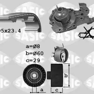 Finale Uitverkoop Distributieriem kit inclusief waterpomp Sasic 3904010