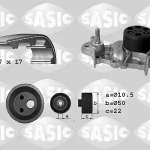 Distributieriem kit inclusief waterpomp Sasic 3904028 Gereduceerde Prijs