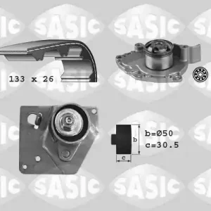 Distributieriem kit inclusief waterpomp Sasic 3904033 Lage Kosten