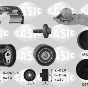 Express Levering Distributieriem kit inclusief waterpomp Sasic 3904035