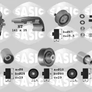 Distributieriem kit inclusief waterpomp Sasic 3906002 Direct Beschikbaar
