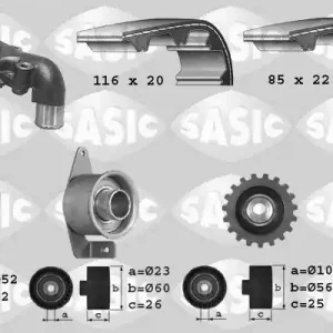In De Mode Distributieriem kit inclusief waterpomp Sasic 3906013