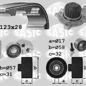 Nu Kopen Distributieriem kit inclusief waterpomp Sasic 3906039
