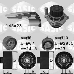 Koop Online Distributieriem kit inclusief waterpomp Sasic 3906068