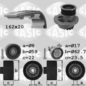 Voordeelprijs Distributieriem kit inclusief waterpomp Sasic 3906072