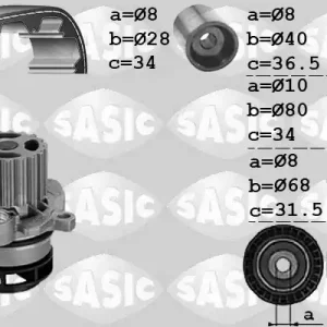 Finale Uitverkoop Distributieriem kit inclusief waterpomp Sasic 3906081
