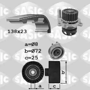Rechtstreeks Van De Fabrikant Distributieriem kit inclusief waterpomp Sasic 3906091