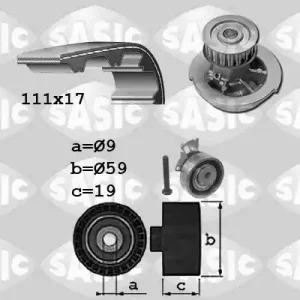 Aanbieding Distributieriem kit inclusief waterpomp Sasic 3906100