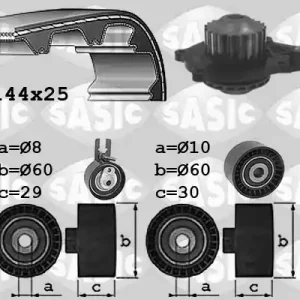 Nu Kopen Distributieriem kit inclusief waterpomp Sasic 3906109