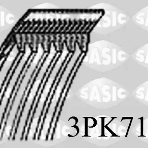 Poly V-riem Sasic 3PK715 Plaats Bestelling
