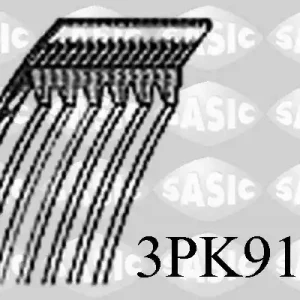 Bestseller Poly V-riem Sasic 3PK915