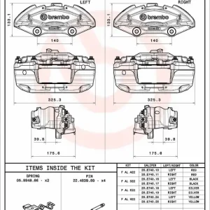 Origineel Remzadel\\/remklauw Brembo F AL A22