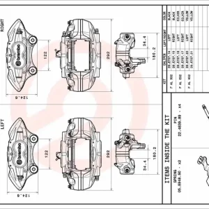 Remzadel\\/remklauw Brembo F AL E32 Favoriet