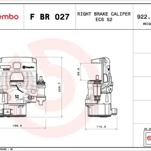Laatste Kans Remzadel\\/remklauw Brembo F BR 027