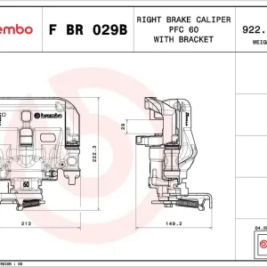 Remzadel\\/remklauw Brembo F BR 029B Snelle Levering
