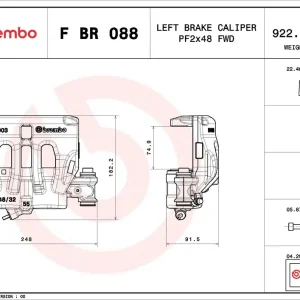Remzadel\\/remklauw Brembo F BR 088 Trendy
