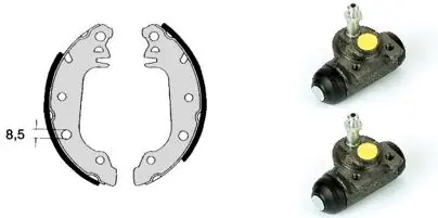 Remschoen set Brembo H 24 004 Speciale Aanbieding