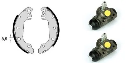 Remschoen set Brembo H 24 005 Lage Kosten