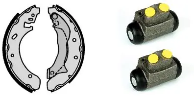 Op = Op Remschoen set Brembo H 24 043