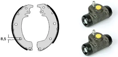 Remschoen set Brembo H 68 028 Laatste Versie
