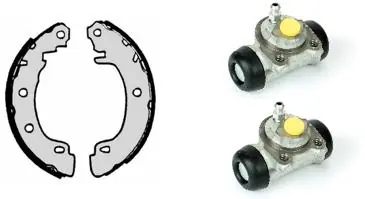 Remschoen set Brembo H 68 059 Exclusief