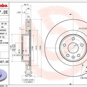 Remschijven Brembo KT 08 005 Laatste Versie