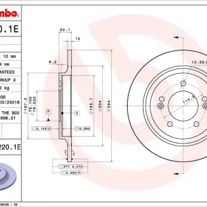 Remschijven Brembo KT 08 016 Gecertificeerd