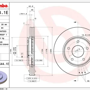Remschijven Brembo KT 08 017 Wereldwijde Verzending