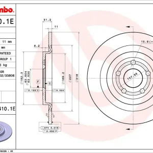 Professioneel Remschijven Brembo KT 08 027