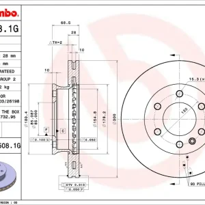 Remschijven Brembo KT 10 026 Trendy