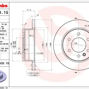 Gereduceerde Prijs Remschijven Brembo KT 10 028