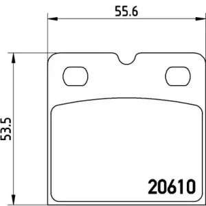 Remblokset Brembo P 02 001 Plaats Bestelling