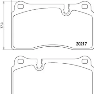 Remblokset Brembo P 02 002 Modern
