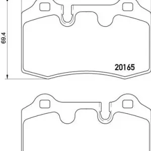 Remblokset Brembo P 02 003 Snelle Levering