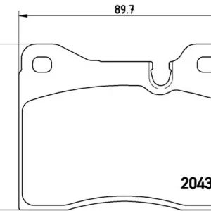 Remblokset Brembo P 06 003 Seizoensaanbieding